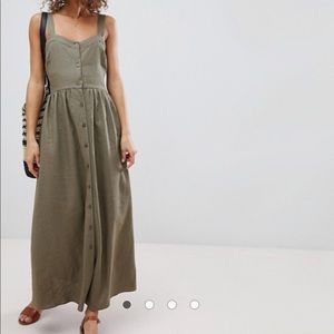 ASOS Linen Buttoned Maxi Dress | New With Tags